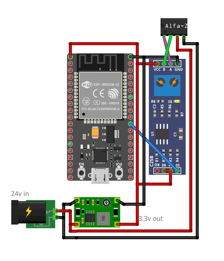 Breadboard wiring diagram